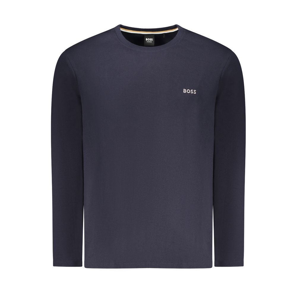 Hugo Boss Blue Cotton Sweater